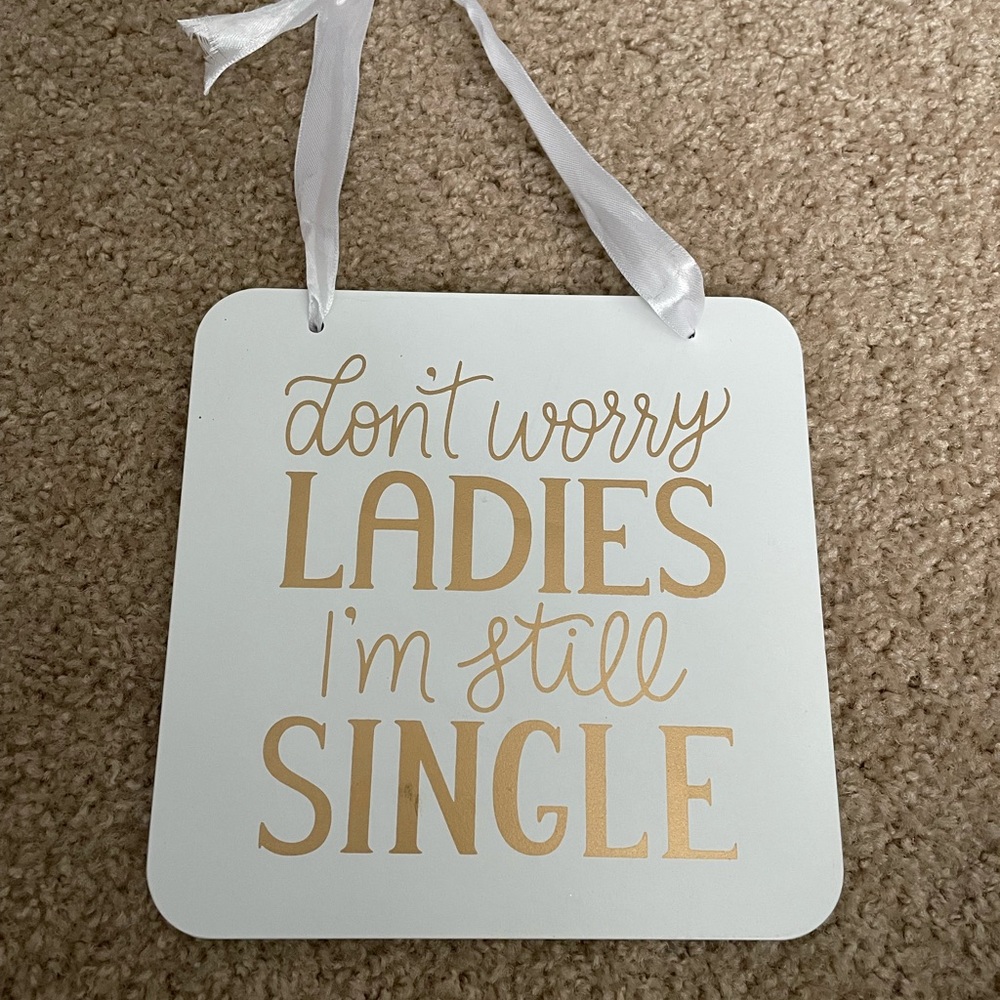 Ring bearer sign